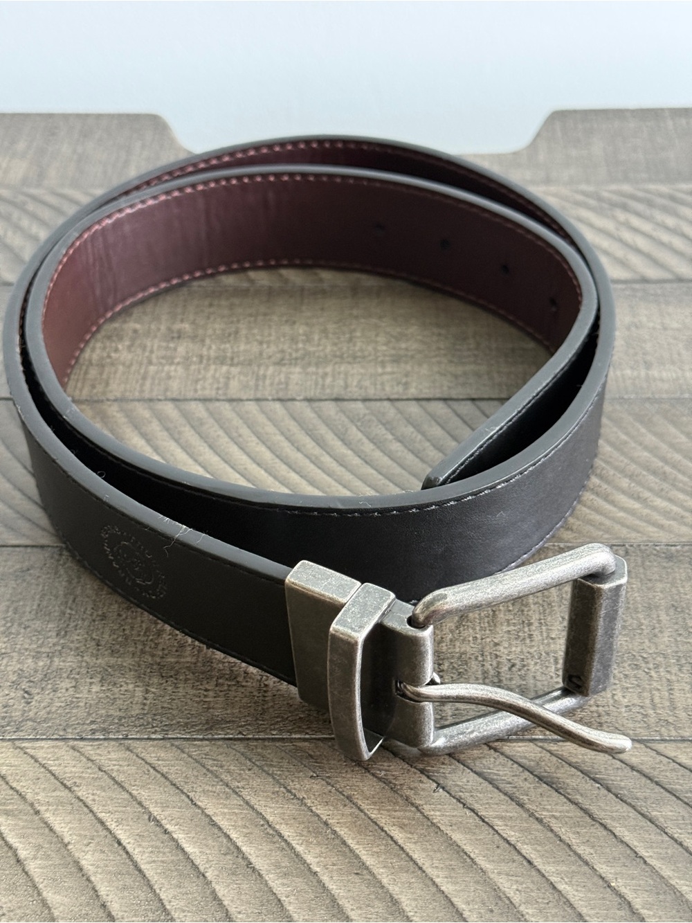 True Religion Men's Chuck Reversible Leather Belt Brown/Black Size 38